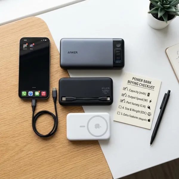 Beste powerbank voor iPhone per gebruikssituatie