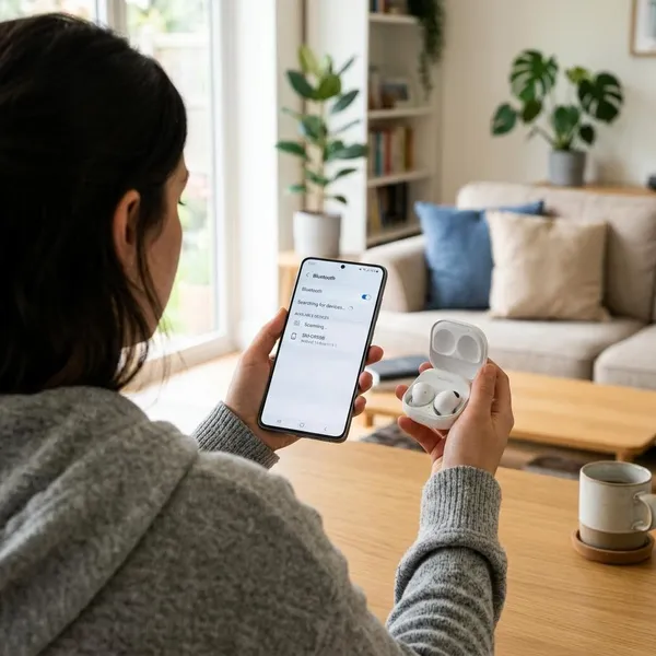 draadloze oordopjes verbinden met Samsung