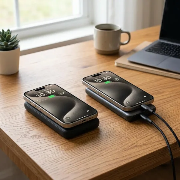 Nadelen van draadloos opladen met een powerbank