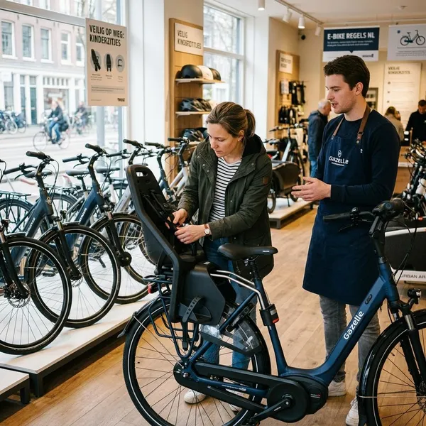 Accessoires voor een e-bike met kinderzitje