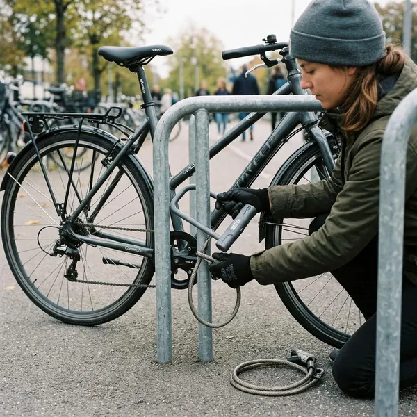 Kettingslot of insteekketting bevestigen