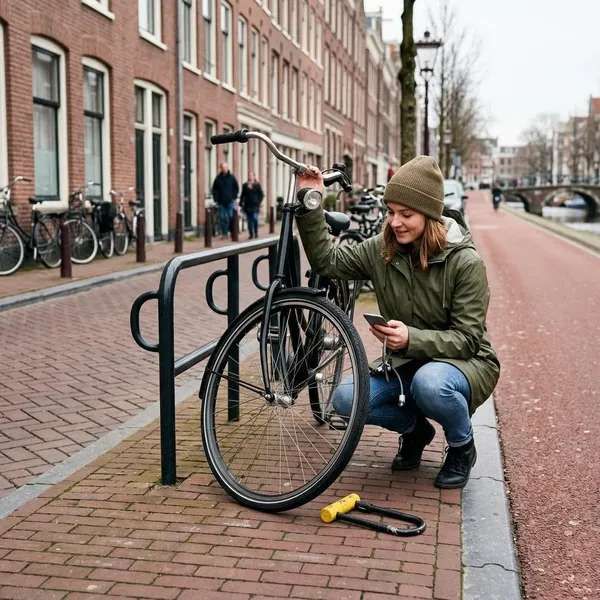 Wat je doet nadat het fietsslot open is