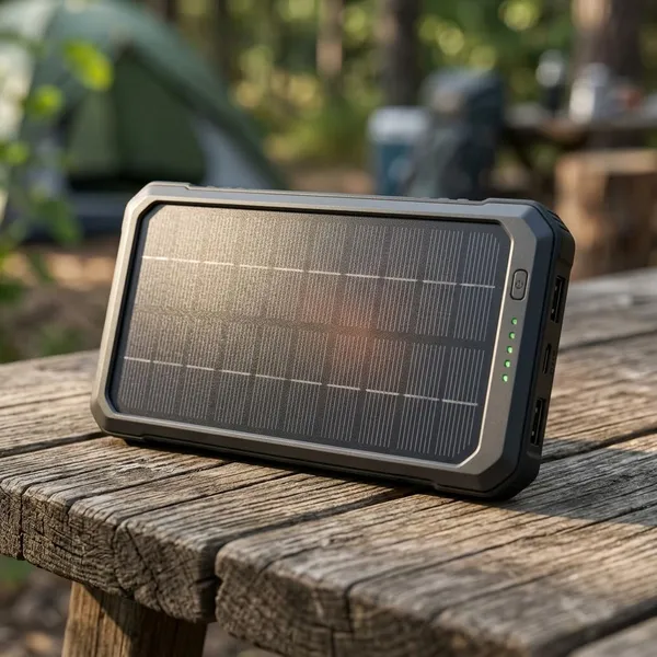 powerbank met zonnepaneel