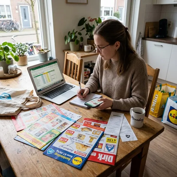 Een boodschappenlijst slim vergelijken