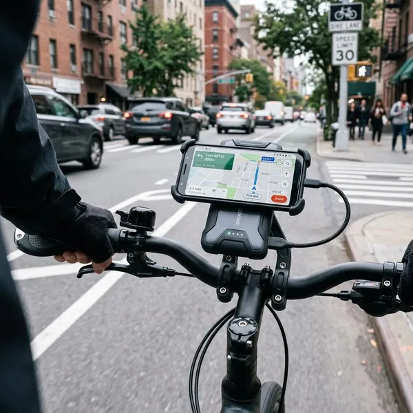 telefoonhouder fiets met powerbank